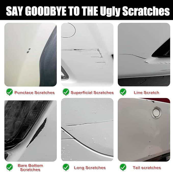 Car Touch Up Paint(Arctic Race Blue Metallic(C4F)) for BMW, Car Paint Scratch Repair Kit, Quick & Easy Solution to Repair, 2 in 1 Scratch Remover Pen with Color-Matched