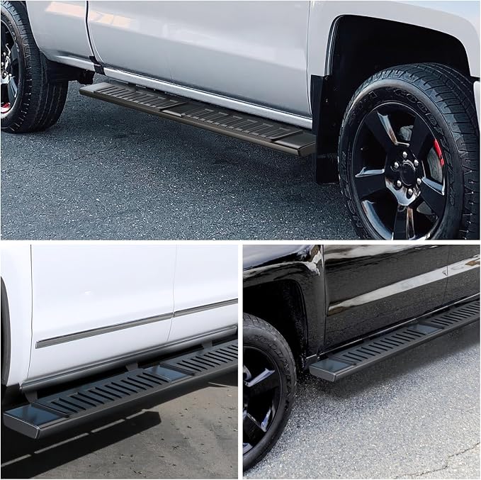 Nilight Running Boards for 2005-2023 Toyota Tacoma Double Cab 4 Full Size Doors 6 Inch Side Step Nerf Bars Black