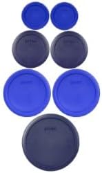 Pyrex 7202-PC 1-Cup Cadet Blue, 7200-PC 2-Cup Dark Blue, 7201-PC 4-Cup Cadet