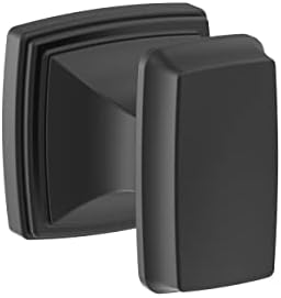 Amerock BH36030MB | Matte Black Single Robe Hook | 2-5/16 inch (59 mm) Length Towel Holder | Revitalize | Towel Hook for Bathroom | Bathroom Hardware | Bath Accessories