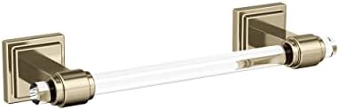 Amerock Glacio 8" Clear/Golden Champagne Towel Bar