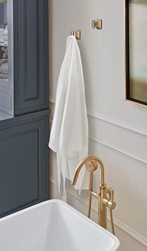 Amerock BH36010CZ | Champagne Bronze Single Robe Hook | 2-1/8 inch (54 mm) Length Towel Holder | Highland Ridge | Towel Hook for Bathroom | Bathroom Hardware | Bath Accessories
