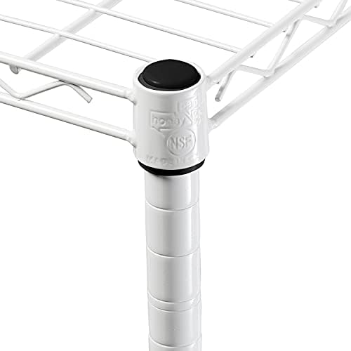 Honey-Can-Do 5-Tier White Wire Shelving Unit, 200 lb/Shelf, 36x14x72 in