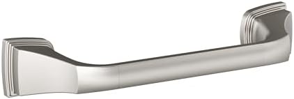 Amerock Revitalize Brushed Nickel 9 inch (229 mm) Center-to-Center Towel Bar, BH36035G10