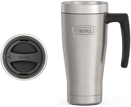 THERMOS ICON SERIES, Stainless Steel Mug, Matte Stainless Steel, 16 oz