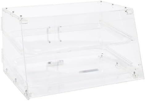 Winco 2 Tier Clear Commercial Display Case