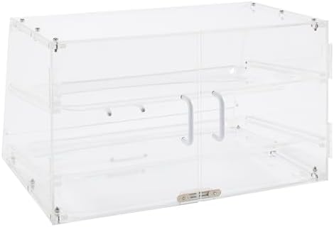 Winco 2 Tier Clear Commercial Display Case