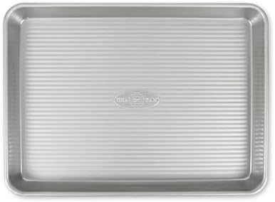 USA Pan Bakeware Nonstick Quarter Sheet Pan, Baking Sheet Aluminized Steel, Pan Measures: 13 x 9.5 x 1 inches