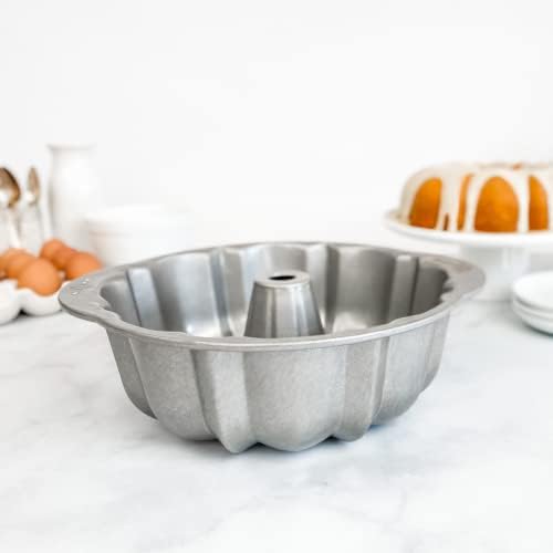 USA Pan Bakeware Nonstick Fluted Tube Cake Pan, Aluminized Steel 10-Inch