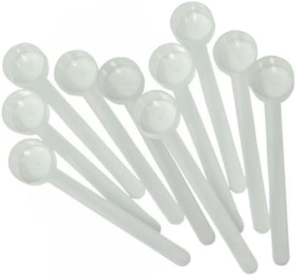 9 mL (9 CC) Long Handle Scoop for Measuring Coffee, Pet Food, Grains, Protein, Spices and Other Dry Goods (Pack of 10)