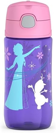 THERMOS FUNTAINER 16oz Plastic Bottle with Spout Lid, Frozen
