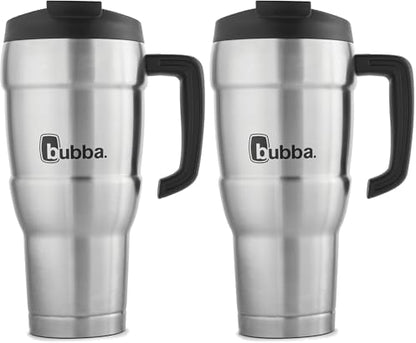 Bubba Hero XL, Vacuum-Insulated Stainless Steel Travel Mug, 30oz., Stainless Steel |(Pack of 2)