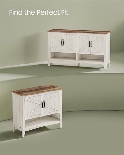 VASAGLE Shoe Storage Cabinet, 3‑Tier with Height‑Adjustable Shelves