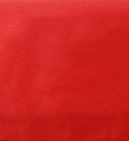 Yourtablecloth Heavy Duty Vinyl Round Fitted Tablecloth (Table Cover) with Flannel Backing Vibrant Colors Elasticized Tablecloth Great for Indoor and Outdoor Dining and Playing Cards 54” Ruby Red