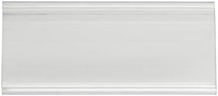 Akro-Mils 29308 Clear Protective Plastic Flat Label Holders for Wire Shelving Retail Display and Warehouses, (25-Pack)