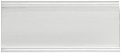 Akro-Mils 29308 Clear Protective Plastic Flat Label Holders for Wire Shelving Retail Display and Warehouses, (25-Pack)