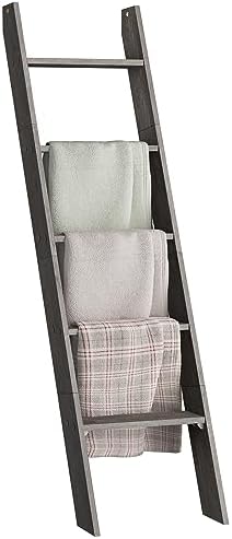 VASAGLE 5-Tier Blanket Ladder, Modern Basic Ladder Shelf