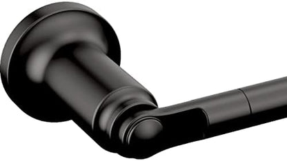 Delta Saylor (1-Pack) 8'' Towel Rack for Bathroom Matte Black Towel Bar for Bathroom Wall Hand Towel Holder Rod Wall Mounted Kitchen Towel Holder 73508-BL