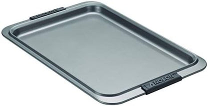 Anolon Advanced Nonstick Bakeware with Grips, Nonstick Cookie Sheet / Baking Sheet - 10 Inch x 15 Inch, Gray