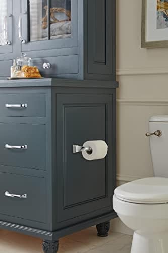 Amerock BH3603126 | Chrome Single Post Toilet Paper Holder | 7-7/8 inch (200 mm) Length Toilet Tissue Holder | Revitalize | Bath Tissue Holder | Bathroom Hardware | Bath Accessories
