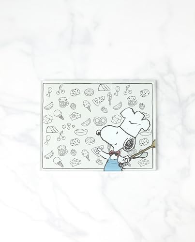 Lenox Chef Snoopy Small Glass Cutting Board