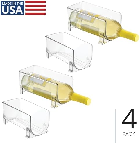 iDesign Stackable Bottle Holder, Set of 4, Clear