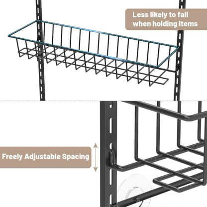 ElegantArray 8-Tier Pantry Door Organizer, Black