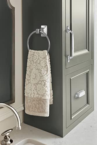 Amerock BH3601226 | Chrome Towel Ring | 7-7/16 inch (189 mm) Width Towel Holder | Highland Ridge | Hand Towel Holder for Bathroom Wall | Small Kitchen | Bath Accessories