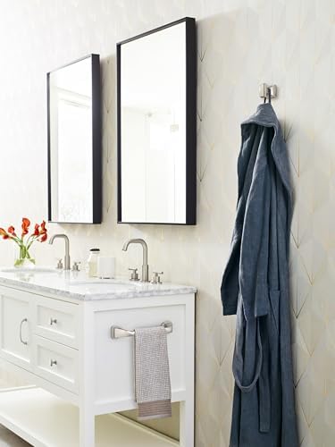 Amerock Revitalize Brushed Nickel 9 inch (229 mm) Center-to-Center Towel Bar, BH36035G10