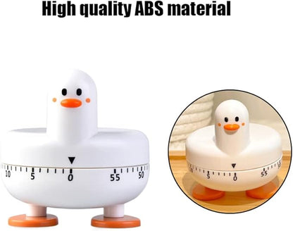Cooking Timer Cute Duck Kitchen Timer 60 Minute Wind Up Mechanical Rotating