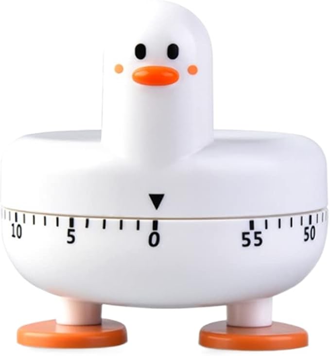 Cooking Timer Cute Duck Kitchen Timer 60 Minute Wind Up Mechanical Rotating