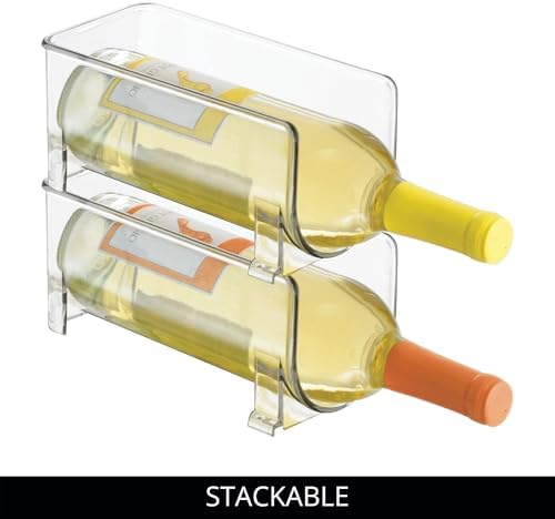 iDesign Stackable Bottle Holder, Set of 4, Clear