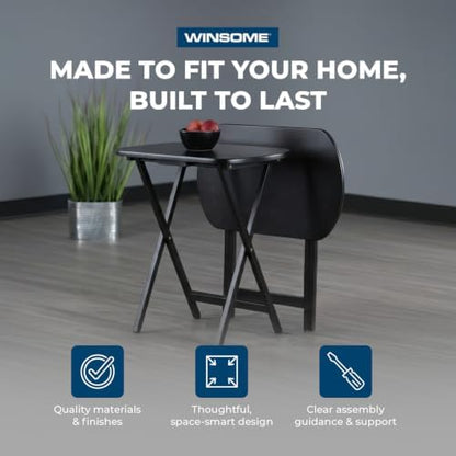 Winsome Corbett Set of 2 Oversized Foldable Snack Tables