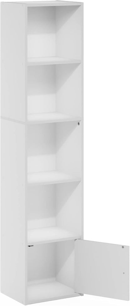 Furinno LUDER Book Shelf, 5-Tier Modern Bookshelf, Bookcase