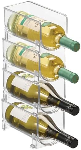 iDesign Stackable Bottle Holder, Set of 4, Clear