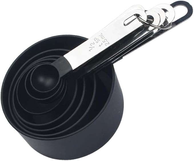 Plastic Measuring Cup & Spoon Set – 8-Piece