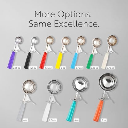 Restaurantware 3 oz Ivory Stainless Steel Portion Scoop