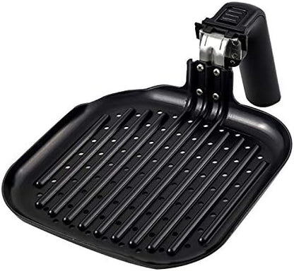 Nuwave 6-Qt Brio Digital Air Fryer Grill Pan Accessory, Indoor Grill