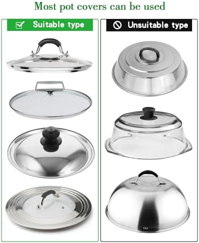 Over Cabinet Door Pot Lid Organizer, 2-Tier Stainless Steel Pan Cover Rack, Kitchen Storage Holder