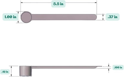 4 mL Long Handle Plastic Measuring Spoon