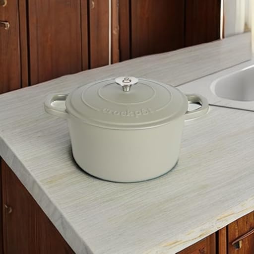Crock-Pot Artisan 7-Quart Round European Enameled Cast Iron Dutch Oven