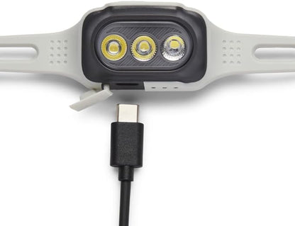 BLACK DIAMOND Deploy Rechargeable Running Headlamp, 325 Lumen IPX4 Water Resistant Light, Alloy