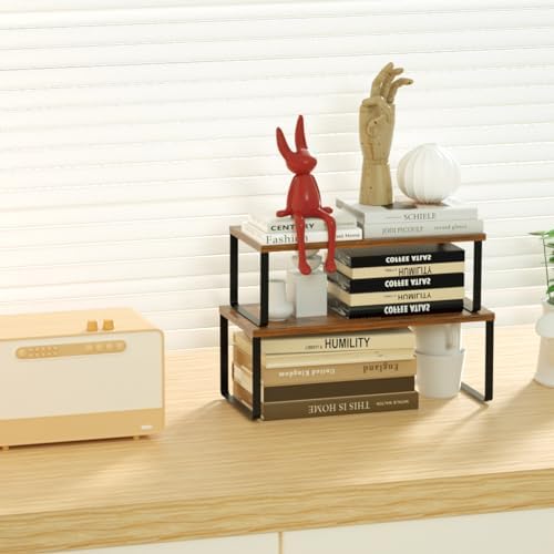 NEX Cabinet Organizer Shelf, Kitchen Counter Shelves Set of 4
