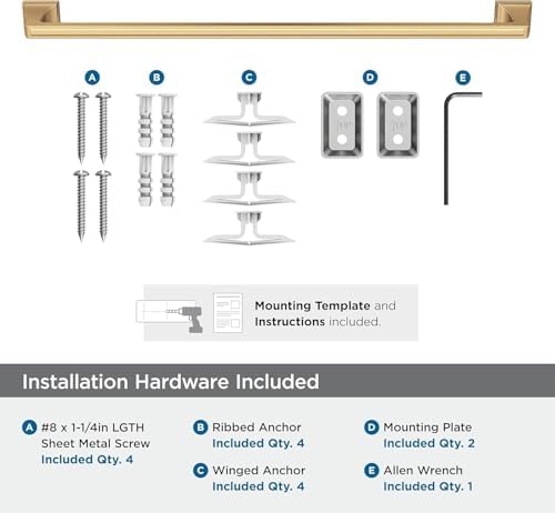 Amerock Mulholland 24" Champagne Bronze Towel Bar