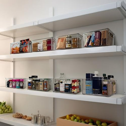 ClearSpace Pantry Storage Bins with Lids for Kitchen & Fridge, 8 Pack