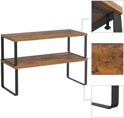 NEX Cabinet Organizer Shelf, Kitchen Counter Shelves Set of 4