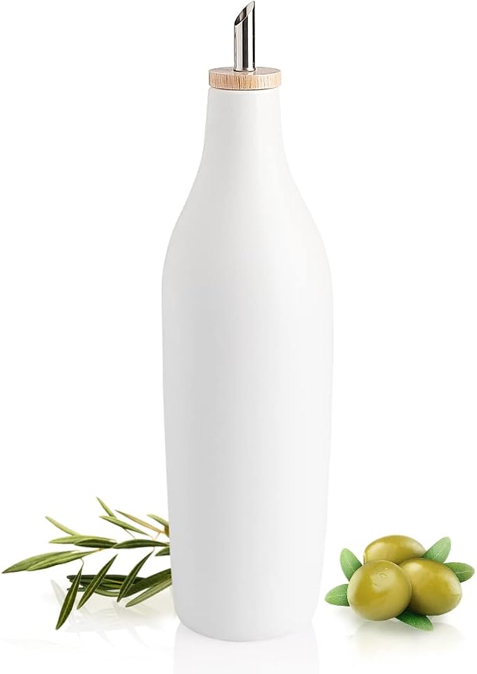 Sweejar Matte Ceramic Olive Oil Dispenser Bottle