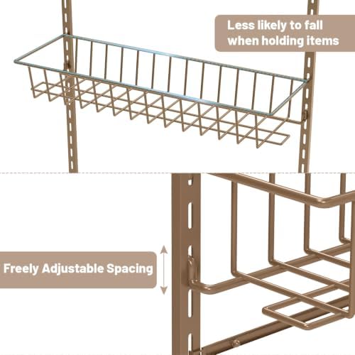 ElegantArray 8-Tier Pantry Door Organizer, Brown
