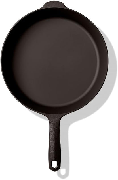 Field Company 10.25 Inch Cast Iron Skillet (Medium) – No.8, Perfect for 2-4 Servings, Lightweight & Smooth, Preseasoned with Organic Oil – Made in USA, Vintage Design