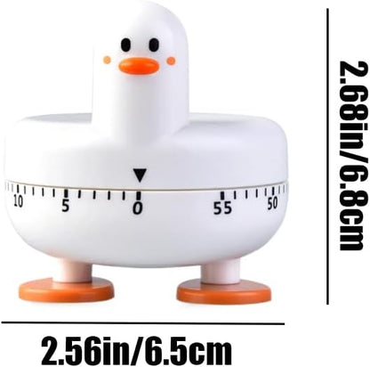 Cooking Timer Cute Duck Kitchen Timer 60 Minute Wind Up Mechanical Rotating
